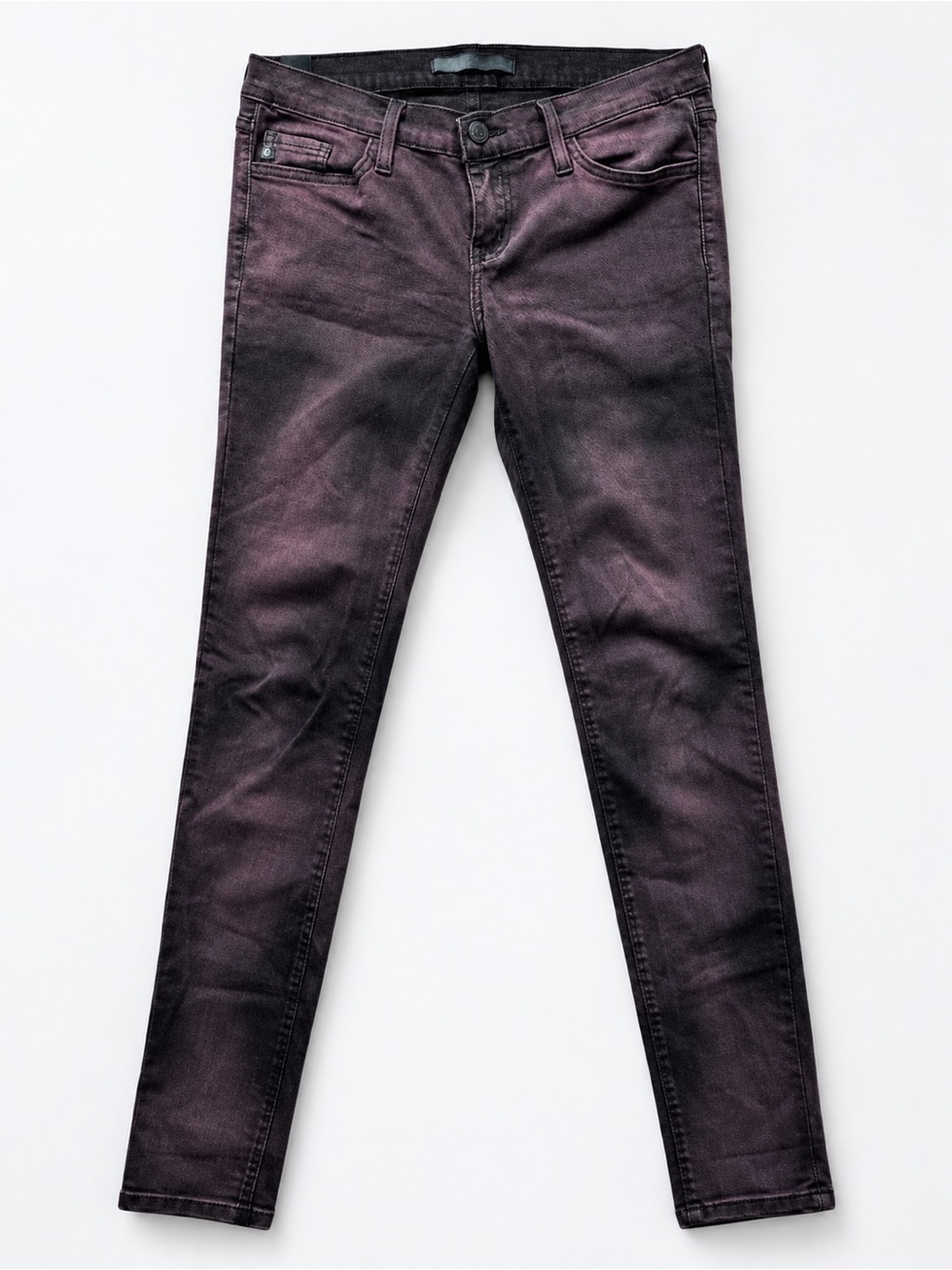 KanCan 27 Mid Rise Jegging Purple Black Stretch Denim Jeans